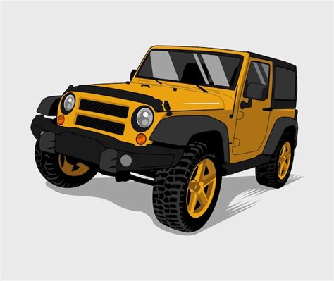 Premium Vector Offroad Car Illustration In Vector Style