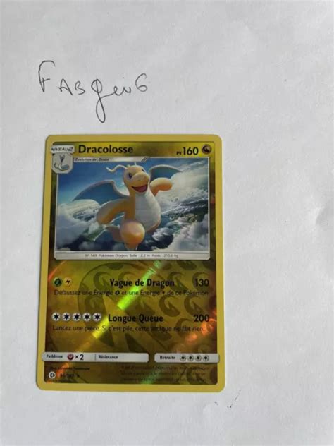 Carte Pok Mon Dracolosse Pv Holo Reverse Sm Soleil Et