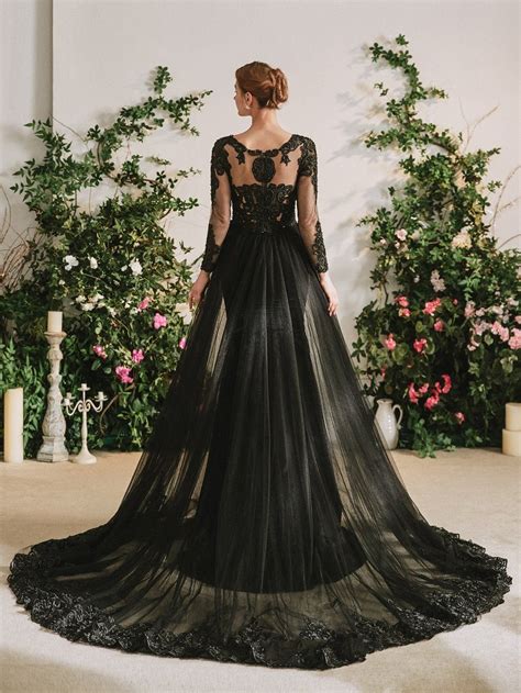 The Gothic Diva Black Wedding Dress In 2021 Gothic Wedding Dress