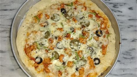 Chicken Tikka Pizza Recipe By Asma Cookingpizza Recipe Without Oven