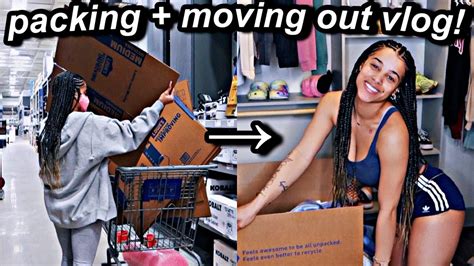 Vlog Packing Moving Vlog Move Out Of My Apartment With Me Azlia