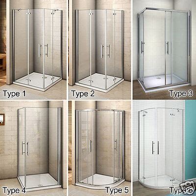 Aica Pivot Hinge Quadrant Corner Entry Shower Enclosure Cubicle Glass