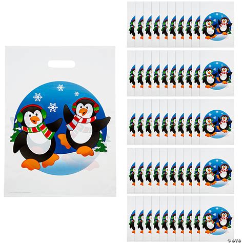 12 X 17 Bulk 50 Pc Penguin Plastic Goody Bags Oriental Trading