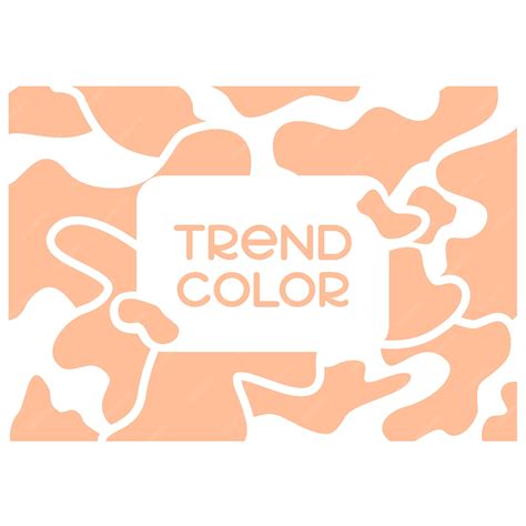 Premium Vector Trendy Color Of 2024 Year Peach Background Horizontal