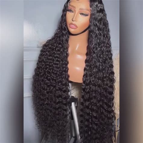 Water Wave Lace Front Wig - 40 Inch Glueless Human Hair Wigs – Ishow Hair