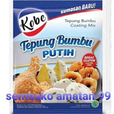 Jual Kobe Tepung Bumbu Putih Bebas Gluten Gram Shopee Indonesia