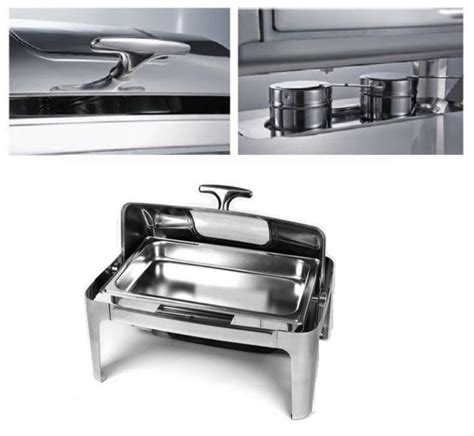 Stainless Steel Chafing Dish with Window Lid - Full Size 9L - San Seng ...