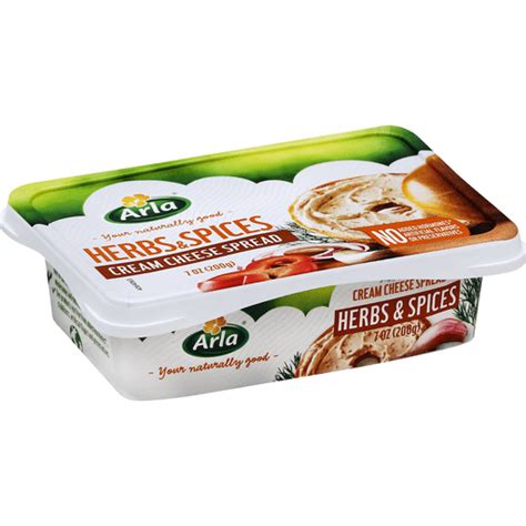 Arla Cream Cheese Spread, Herbs & Spices | Cream Cheese | Festival Foods Shopping