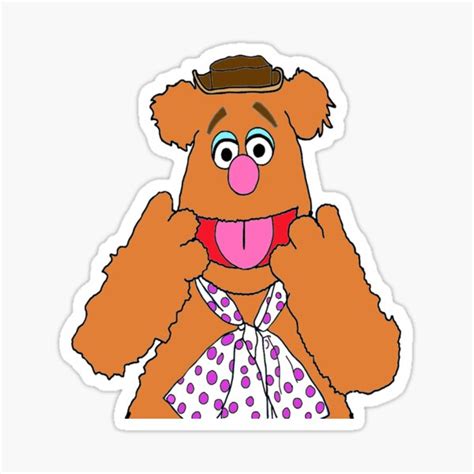 Fozzie Bear Sticker For Sale By Lararan Redbubble