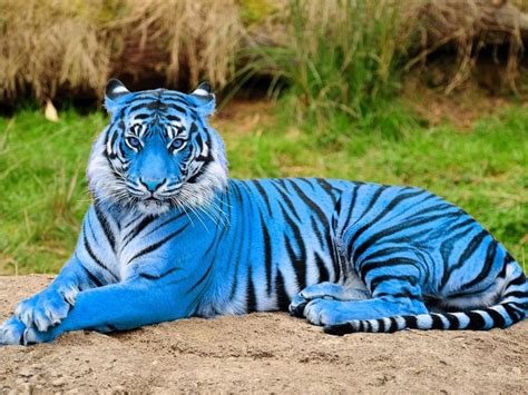 A Photo Of The Rare Dabadeedabatiger This Rare Species Of Tiger Has