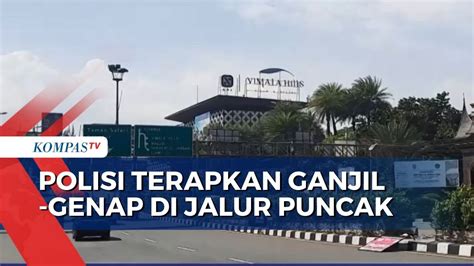 Cegah Macet Ke Puncak Pada Libur Iduladha Polisi Terapkan Ganjil Genap