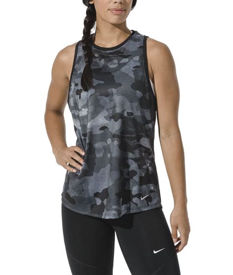 Nike Womens Dri Fit Camo Training Tank Top Training Tank Tops Nike Women Training Tank