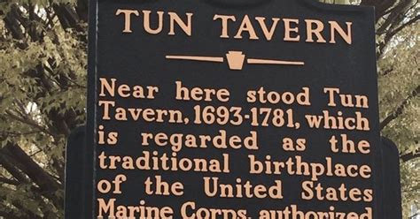 Tun Tavern Birthplace Of The Us Marine Corps Center City East