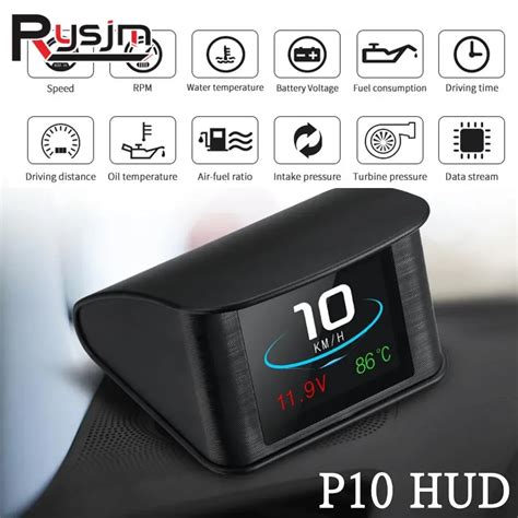 Medidor Digital Inteligente Hd P Hud Obd Para Coche Veloc Metro De