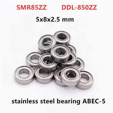 Pcs Abec Smr Zz X X Mm Ddl Zz Stainless Steel Miniature