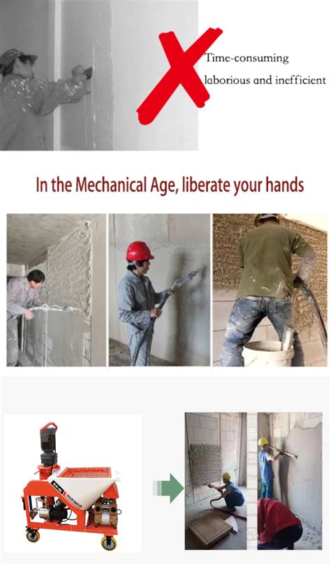 Dry Mixer Automatic Cement Mortar Spray Putty Gypsum Plaster Spraying