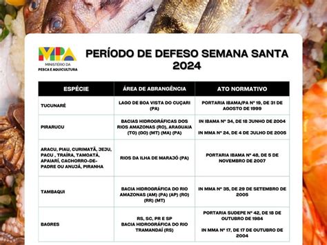 Saiba quais espécies estão no período de defeso durante a Semana Santa