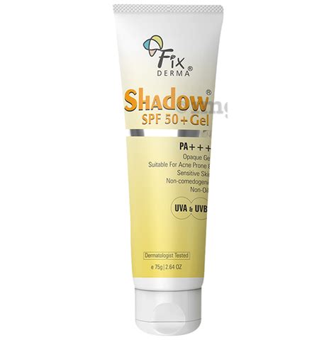 Fix Derma Shadow SPF 50 Gel Buy Tube Of 75 0 Gm Gel At Best Price In