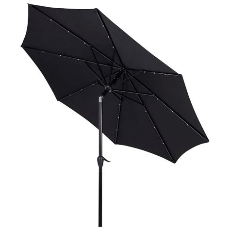 Parasol M Zwart Met Lampjes Op Zonne Energie Action Webshop Be