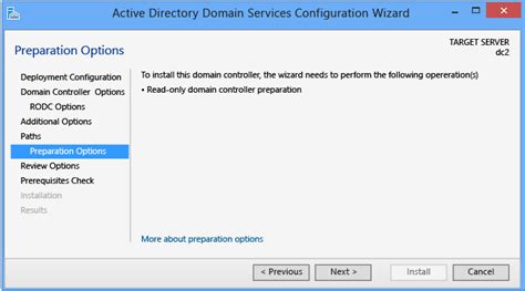 Install A Windows Server Active Directory Read Only Domain