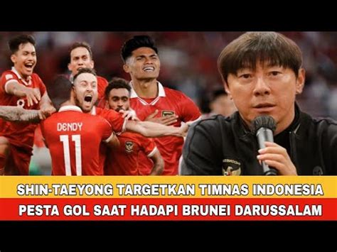 Jelang Laga Timnas Indonesia Vs Brunei Shin Taeyong Targetkan Timnas