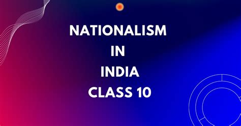 Nationalism In India Class Mcqs History Chapter