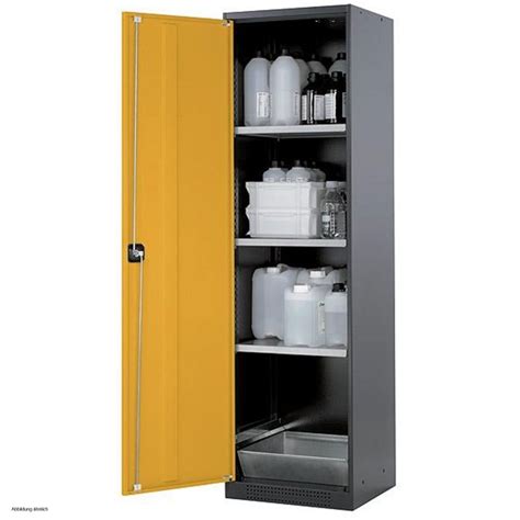 Asecos Chemical Storage Cabinet CS CLASSIC 54 Cm Height 195 Cm Right