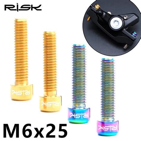 Aliexpress Buy Risk Pcs M X Mm Titanium Alloy Bicycle Disc