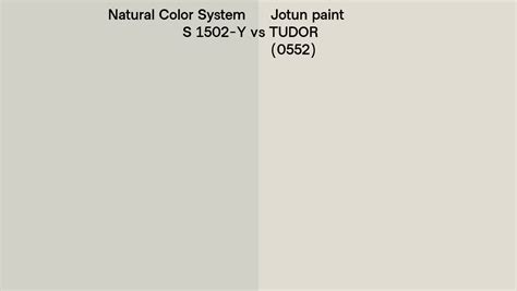 Natural Color System S 1502 Y Vs Jotun Paint TUDOR 0552 Side By Side