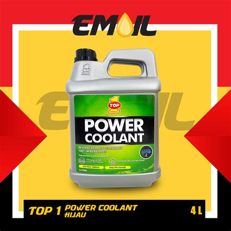 Jual Air Radiator Top 1 Power Coolant Hijau Isi 4 Liter Shopee Indonesia