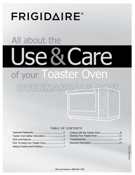 Frigidaire FPCO06D7MS Professional Series Oven Owner S Manual