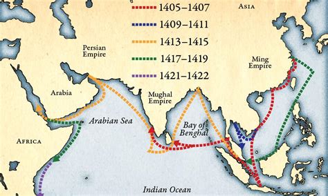 The Voyages Of Zheng He A Map Of Maritime Power And Cultural Exchange