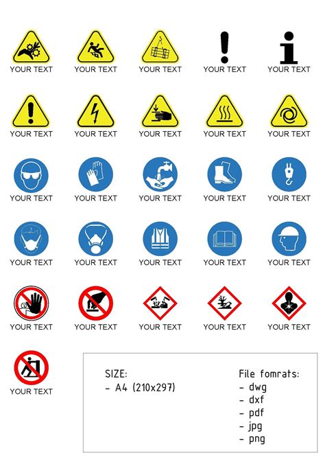 Standard Vector Graphic Pictograms and Icons Set With Dynamic Text ...