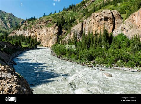 Naryn gorge, Mountain River, Naryn Region, Kyrgyzstan Stock Photo - Alamy