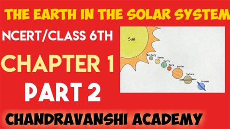 Ncert Geography Class 6 Ch 1 Part 2 The Earth In The Solar System