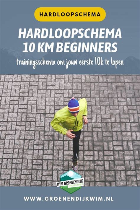 hardloopschema beginners  km hardloopschemas wim groenendijk