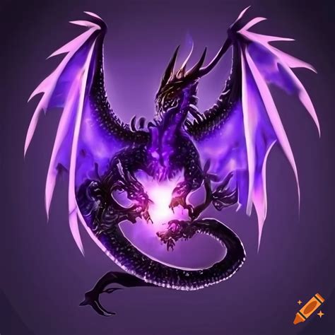 Purple Dragon Breathing Flames Artwork On Craiyon