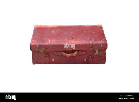Old Box On Isolated Stock Photo Alamy