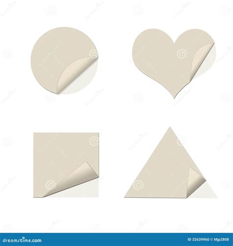 Peeling stickers stock illustration. Image of impression - 32639960