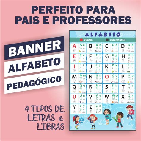 Banner Pedagógico Alfabeto Ilustrado 4 Tipos De Letras🤮 Conheça O Blaze 7 E Suas Oportunidades