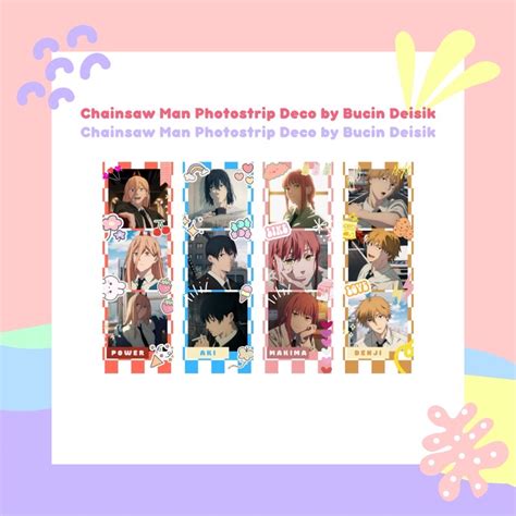 Jual Photostrip Deco Anime Chainsaw Man Shopee Indonesia