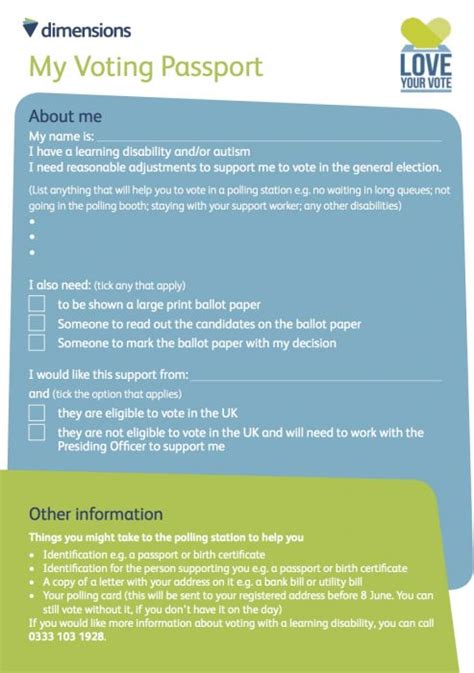 Innovative Voting Passport To Help Disabled People To Vote Enable Magazine