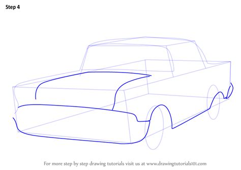 Learn How To Draw A Chevy Bel Air Cars Step By Step Drawing