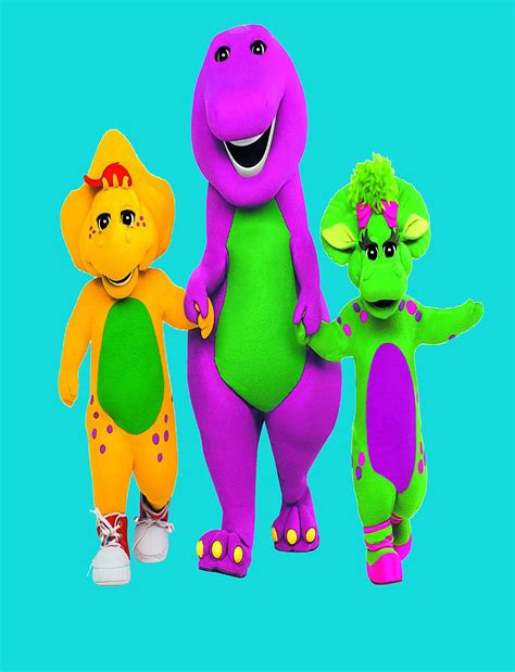 Barney The Dinosaur And Friends Poster Stars Painting By Yvette Lloyd