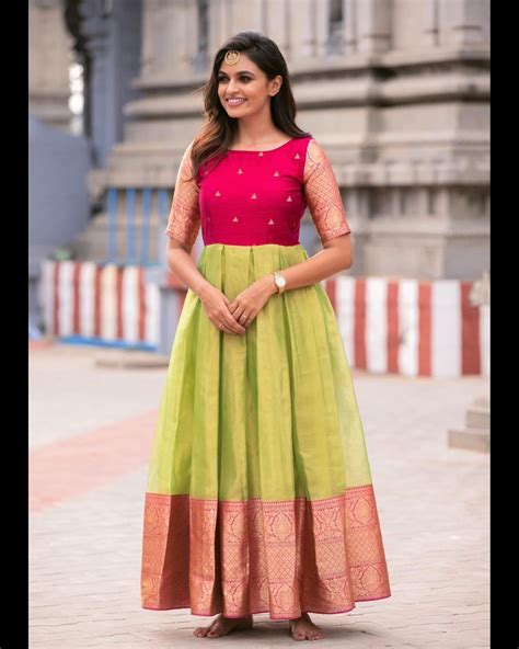 Pattu Long Frocks For Women Cheap Sale Bellvalefarms