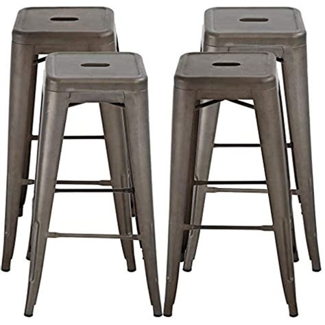 30 Inches Bar Stools Set Of 4 Bar Stools Counter Height Metal Stool