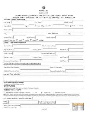 Fillable Online Hofstra Nys H1014 Form Fax Email Print PdfFiller