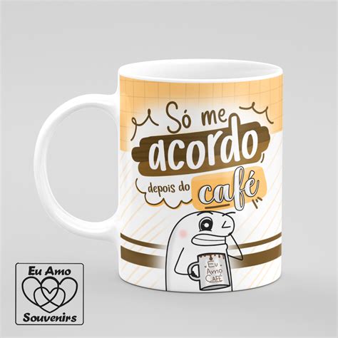 Caneca Flork Só me Acordo Depois do Café