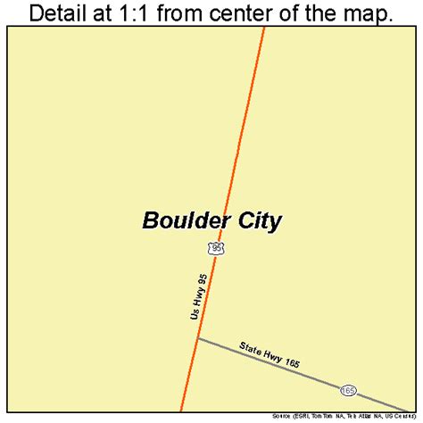 Boulder City Nevada Street Map 3206500