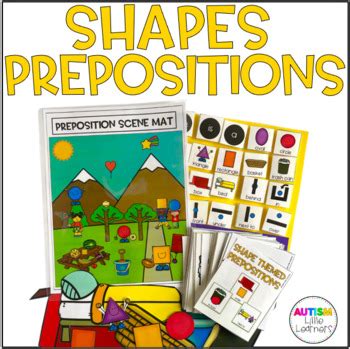 Shape Themed Prepositions Spatial Concepts For Speech Therapy Tpt